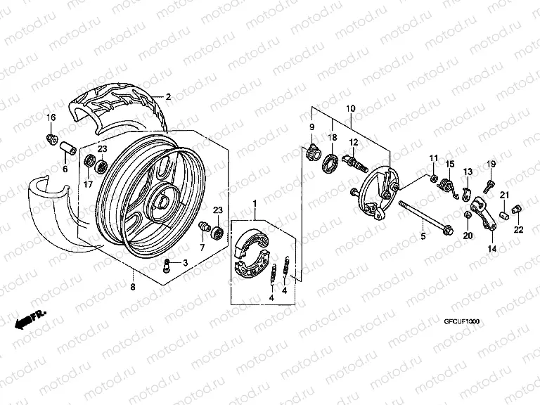 F-10 FRONT WHEEL