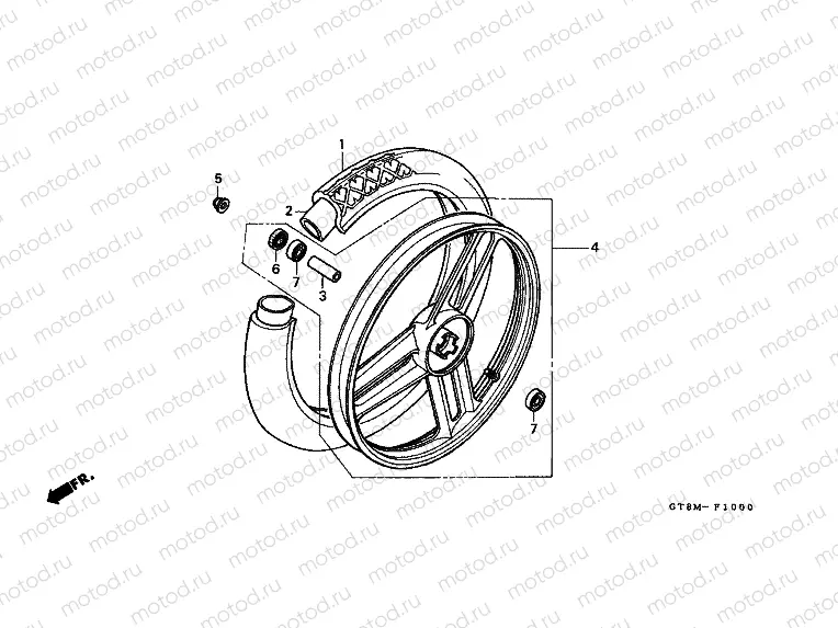 F-10 FRONT WHEEL