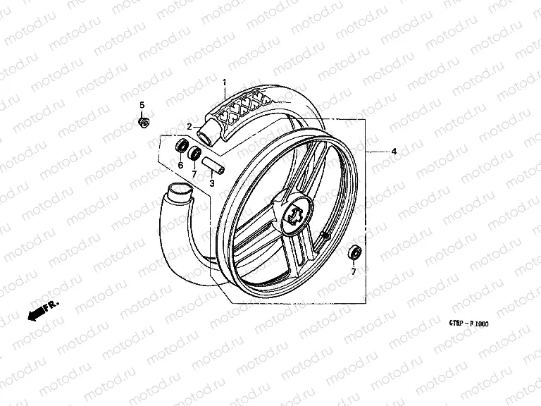 F-10 FRONT WHEEL