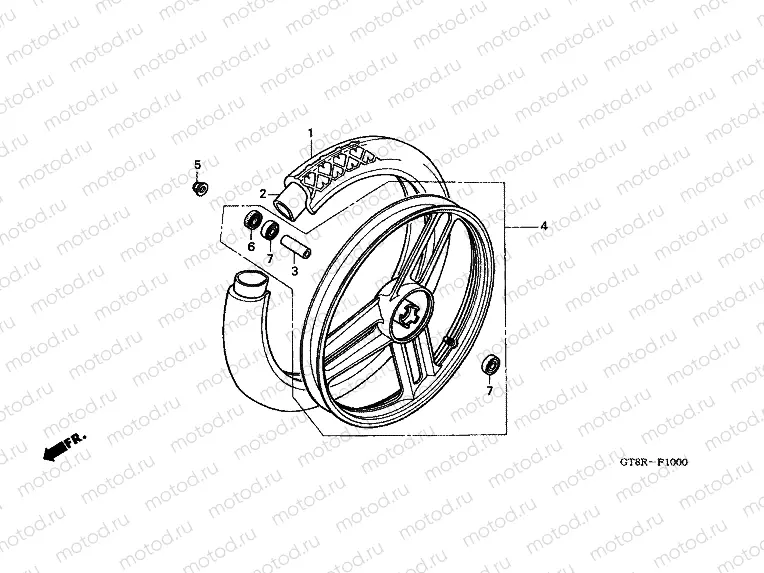 F-10 FRONT WHEEL