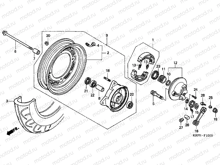 F-10 FRONT WHEEL