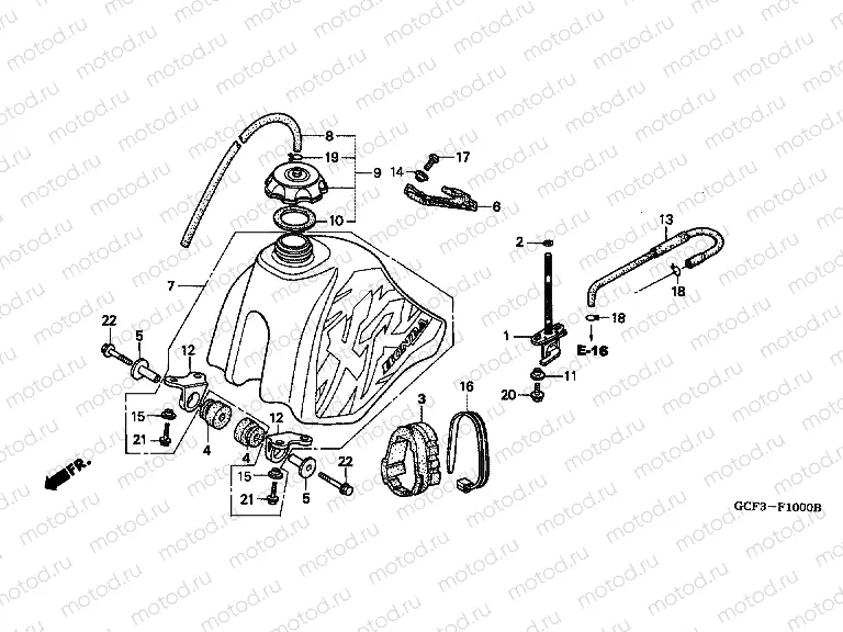 F-10 FUEL TANK (XR70RV / W / X / Y)