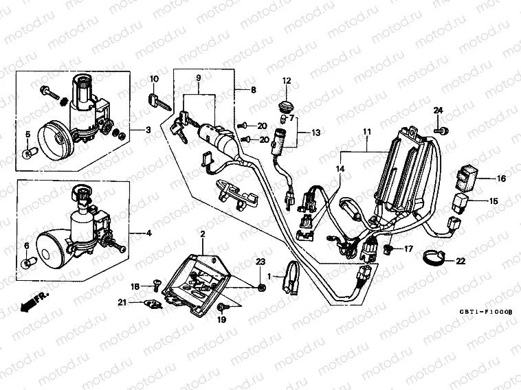 F-10 HEADLIGHT / CONTROL UNIT