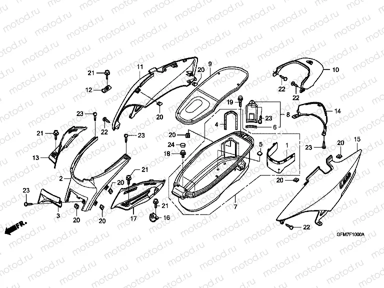 F-10 LUGGAGE BOX / BODY COVER