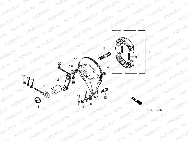 F-10 REAR BRAKE PANEL