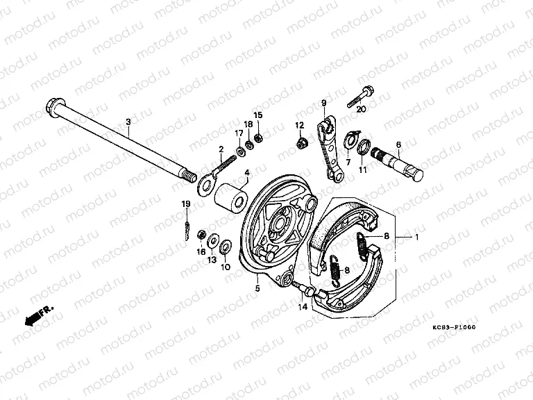 F-10 REAR BRAKE PANEL
