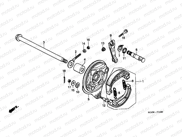 F-10 REAR BRAKE PANEL