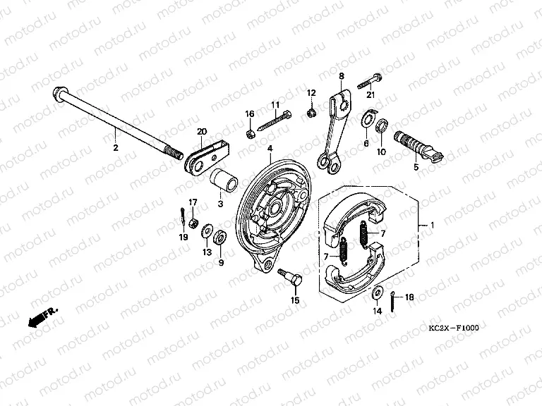 F-10 REAR BRAKE PANEL