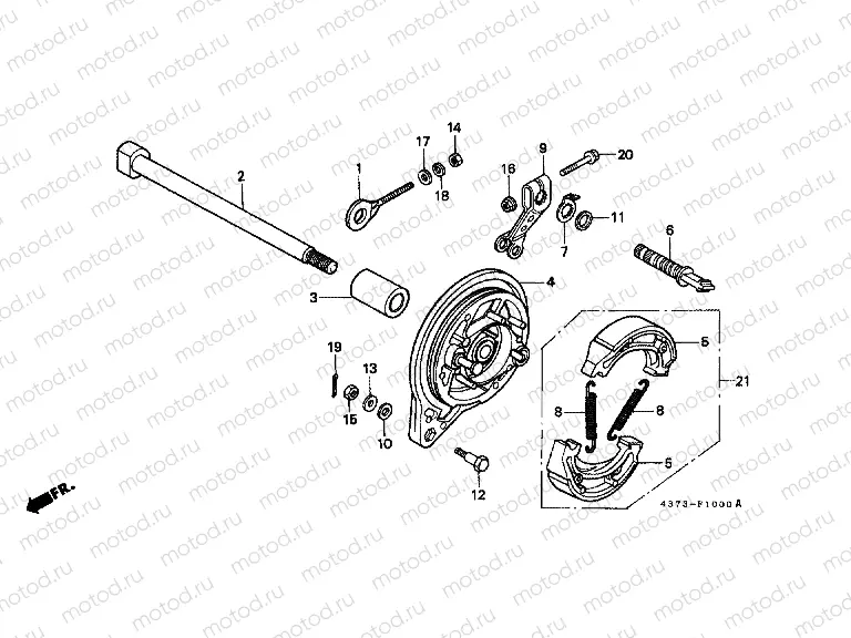 F-10 REAR BRAKE PANEL