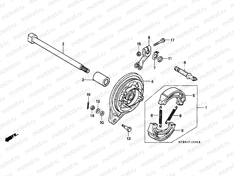 F-10 REAR BRAKE PANEL