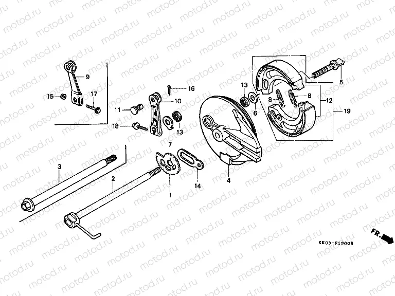 F-10 REAR BRAKE PANEL