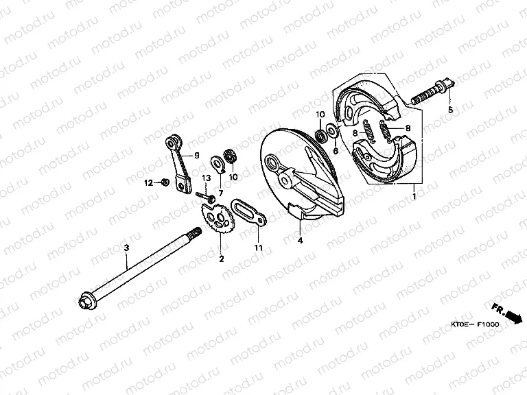 F-10 REAR BRAKE PANEL