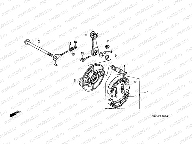 F-10 REAR BRAKE PANEL