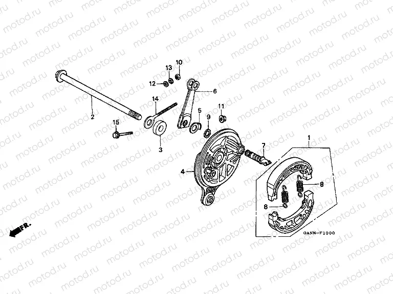 F-10 REAR BRAKE PANEL