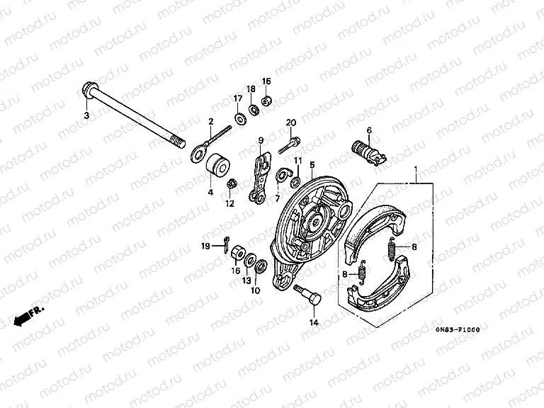 F-10 REAR BRAKE PANEL