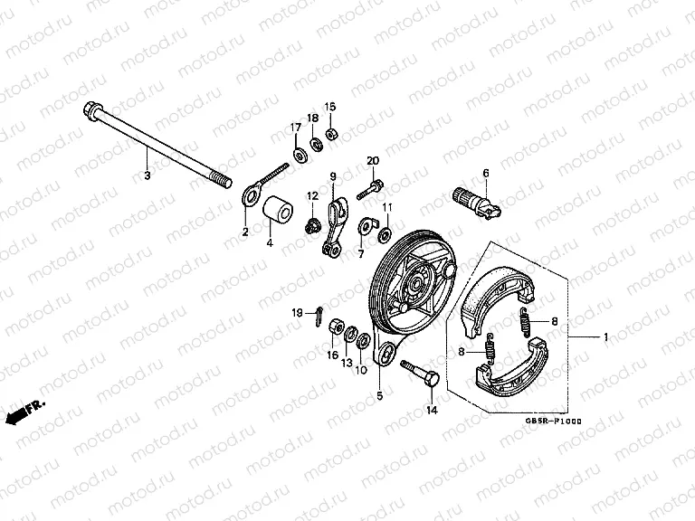 F-10 REAR BRAKE PANEL
