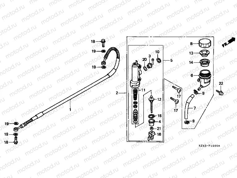 F-10 REAR MAIN BRAKE CYLINDER