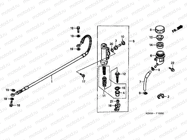 F-10 REAR MAIN BRAKE CYLINDER