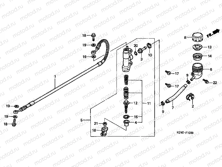 F-10 REAR MAIN BRAKE CYLINDER