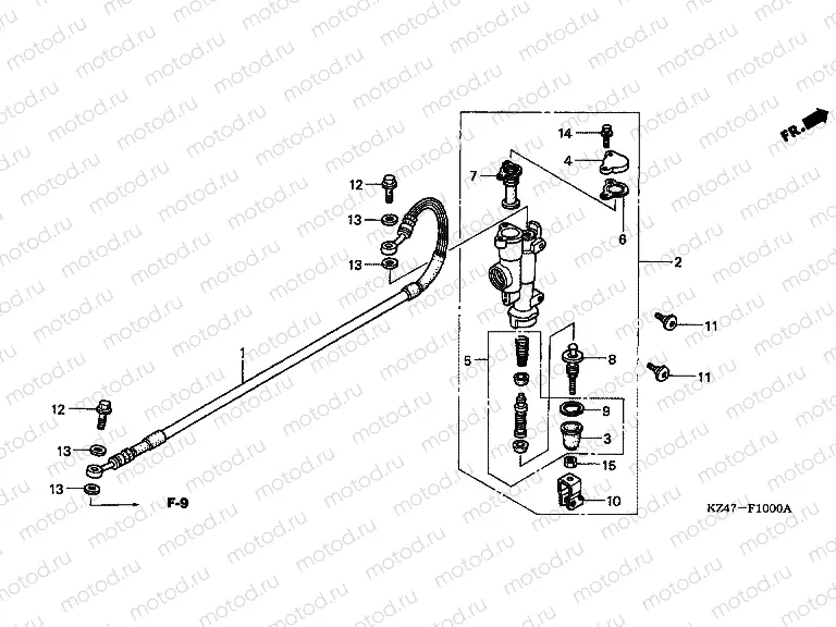 F-10 REAR MAIN BRAKE CYLINDER