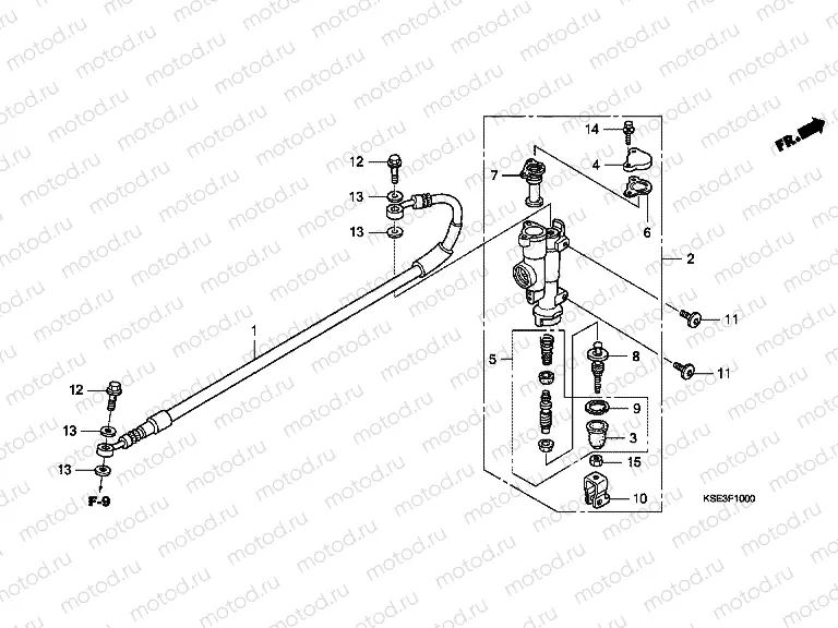 F-10 REAR MASTER CYLINDER