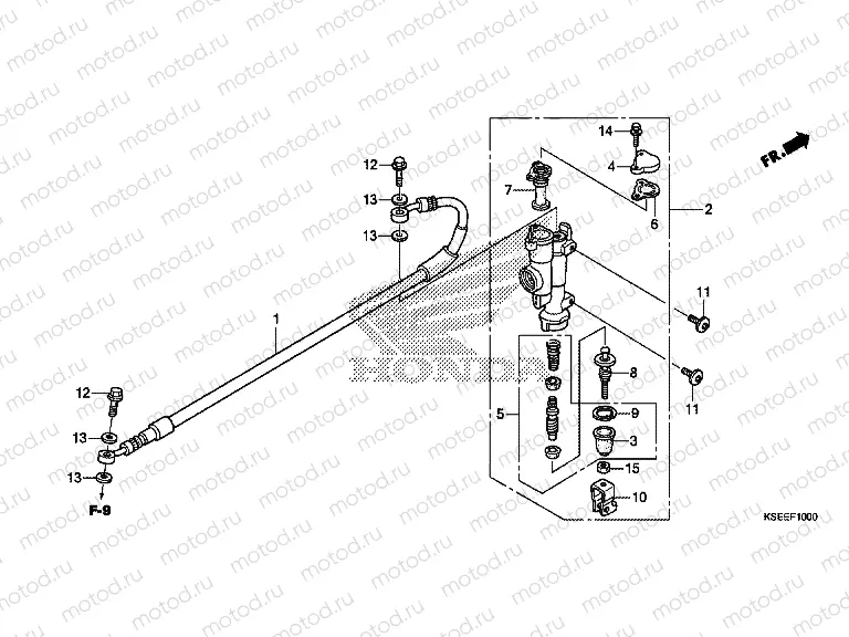 F-10 REAR MASTER CYLINDER