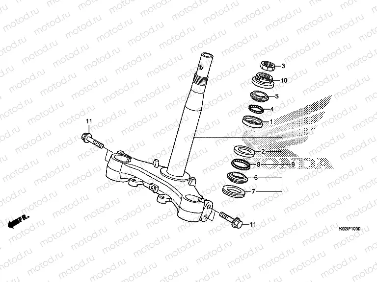 F-10 STEERING STEM