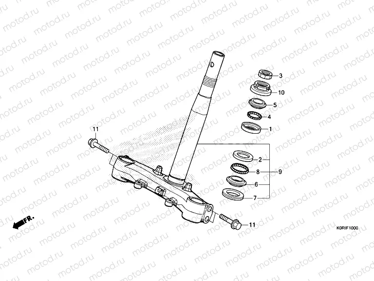 F-10 STEERING STEM