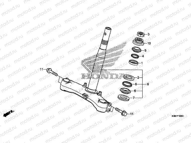 F-10 STEERING STEM