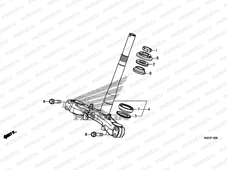 F-10 STEERING STEM