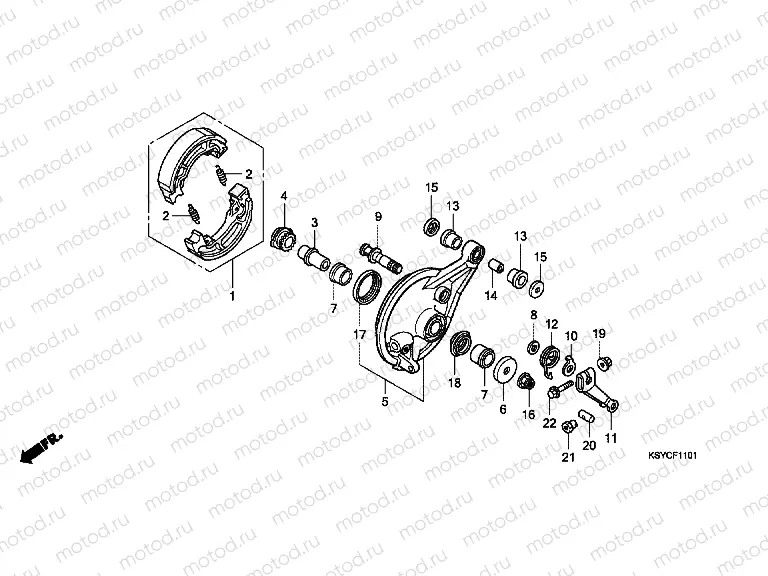 F-11-1 FRONT BRAKE PANEL (SC1256.8)