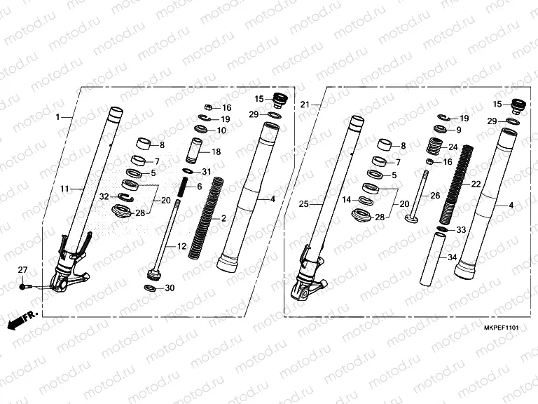 F-11-1 FRONT FORK