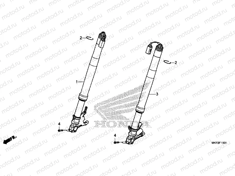 F-11-1 FRONT FORK (OHLINS)
