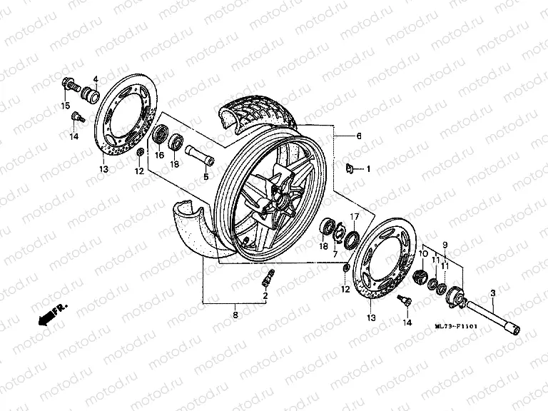 F-11-1 FRONT WHEEL (2)