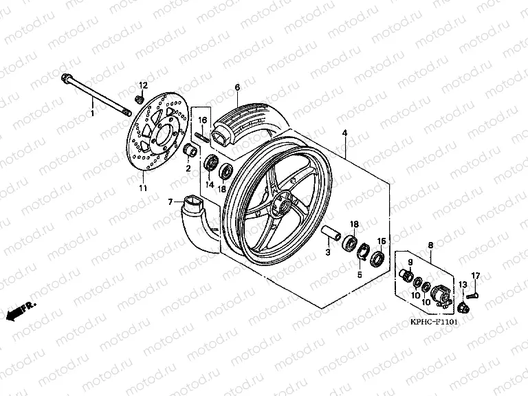 F-11-1 FRONT WHEEL (2CH)