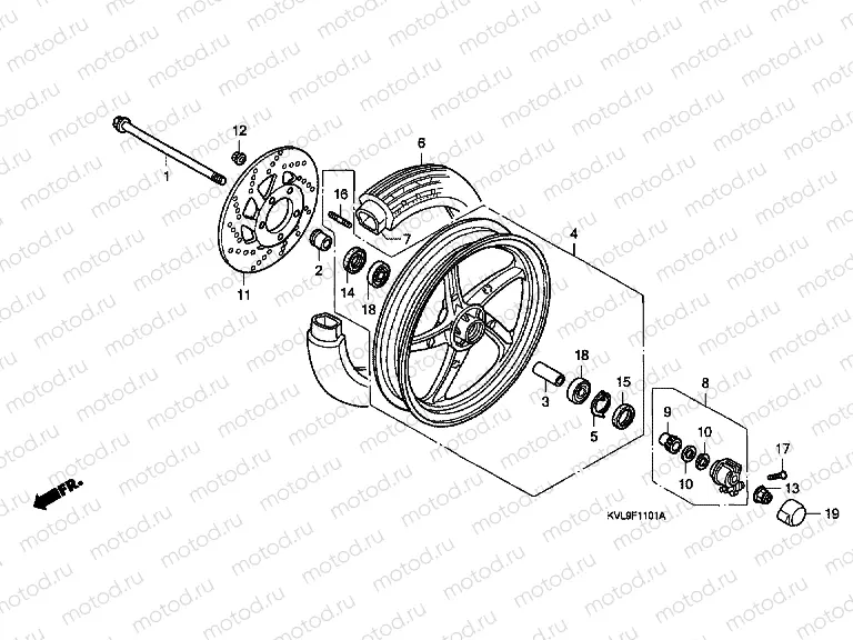 F-11-1 FRONT WHEEL (2CH, 5CH)