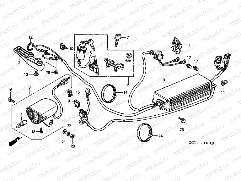 F-11-1 HEADLIGHT / CONTROL UNIT (PAC16)