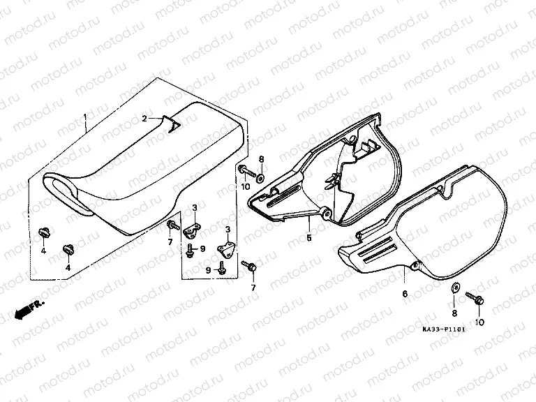F-11-1 SEAT / SIDE COVER (2)