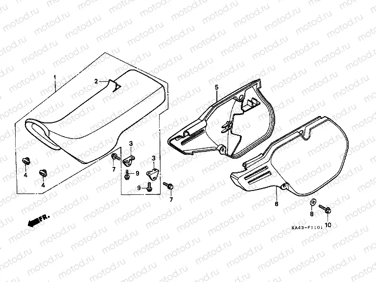 F-11-1 SEAT / SIDE COVER (2)