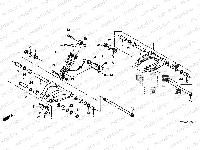 F-11-10 CUSHION ARM