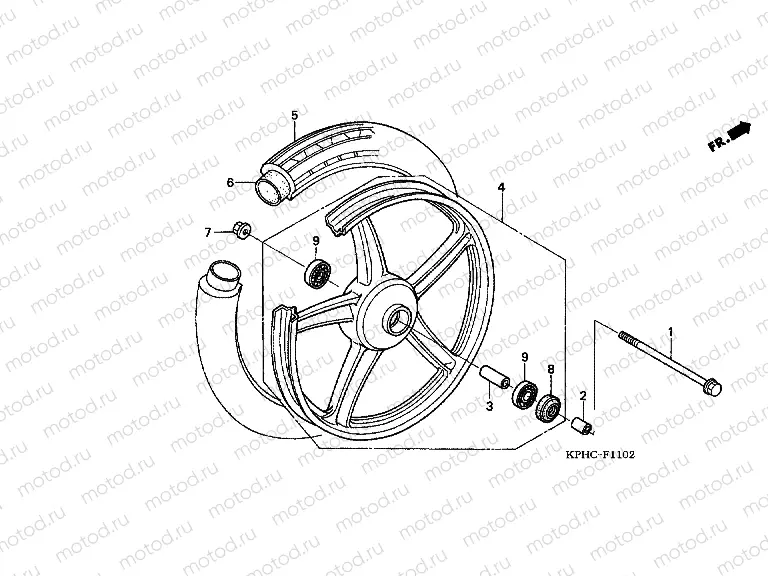 F-11-2 FRONT WHEEL (3CH)