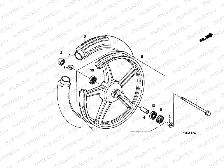 F-11-2 FRONT WHEEL (3CH, 6CH)
