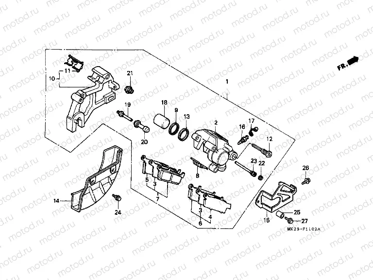 F-11-2 REAR BRAKE PANEL