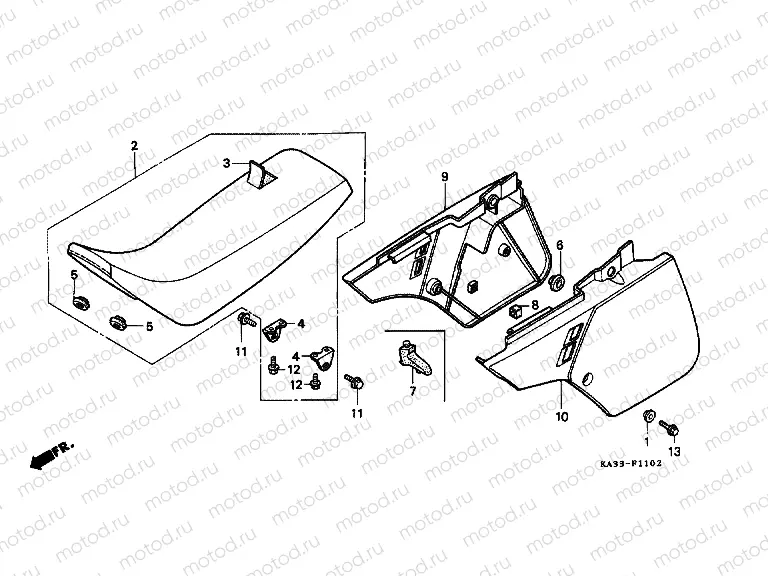 F-11-2 SEAT / SIDE COVER (3)