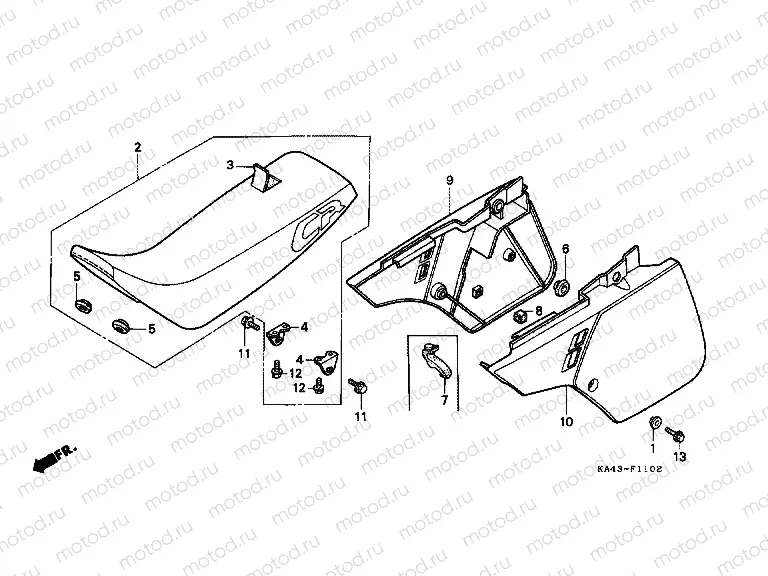F-11-2 SEAT / SIDE COVER (3)