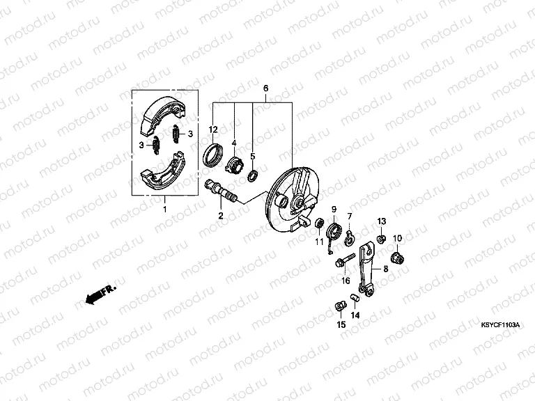 F-11-3 FRONT BRAKE PANEL (SC125A)