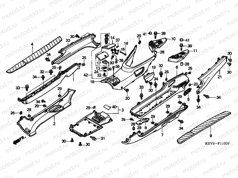 F-11 FLOOR PANEL / CENTER COVER