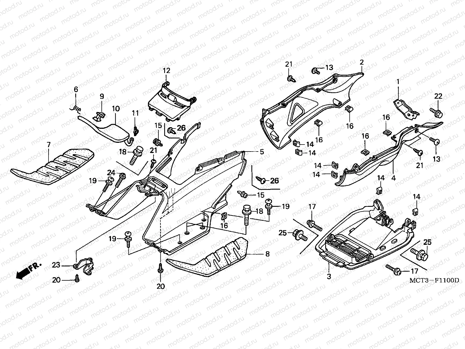 F-11 FLOOR STEP/UNDER COVER