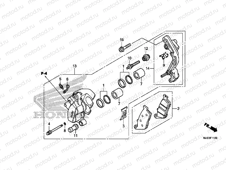 F-11 FRONT BRAKE CALIPER