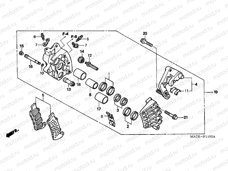 F-11 FRONT BRAKE CALIPER (R)